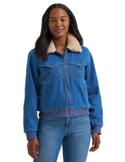 Wrangler Blouson aviateur en denim Retro® - Denim Femme