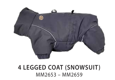 Doggie-Q Ensemble de neige 4 pattes- Charcoal