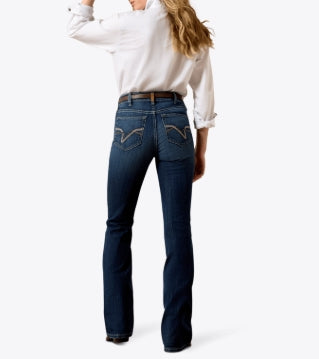 Jeans à taille haute, taille mazie à bottes WMS High Rise
