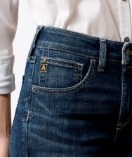 Jeans à taille haute, taille mazie à bottes WMS High Rise