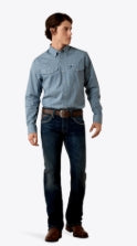 Ariat Chemise ajustée à boutons pression Homme - Phoenix