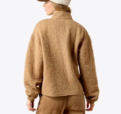 Pull de fermeture éclair WMS Stitch 1/2 - BEIGE
