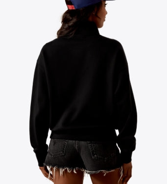 Ariat Sweat-shirt WMS  1/2 fermeture éclair - NOIR