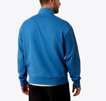 Sweat-shirt à fermeture éclair 1/4 MNS - bleu