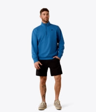 Sweat-shirt à fermeture éclair 1/4 MNS - bleu