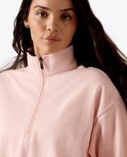 Sweat-shirt WMS 1/2 fermeture éclair - ROSE
