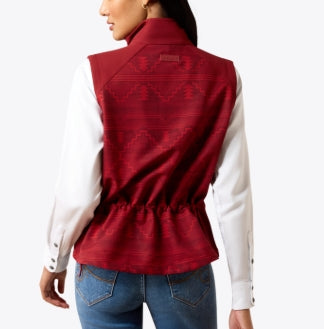 Ariat Manteau Sans Manche Pour Femme Rouge - Atlas