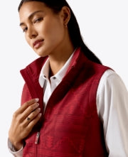 Ariat Manteau Sans Manche Pour Femme Rouge - Atlas