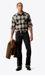 Chemise rétro Heinz ajustée à boutons