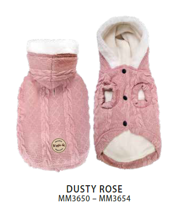 Doggie-Q Veste Doublée - Rose Poudré