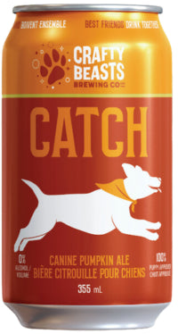 Crafty Beasts Catch Pumpkin Ale “bière” pour chien Canadienne 355ml