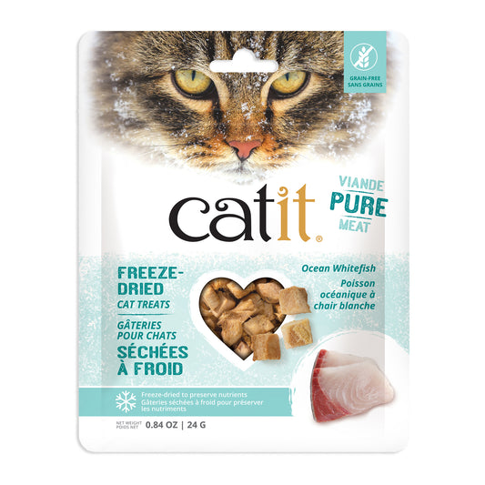 Gâteries Catit Cru séché à froid, Poisson océanique, 24 g