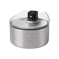 Abreuvoir sans fil Catit PIXI en acier inoxydable avec clarificateur UVC, 5 L (1,3 gal)