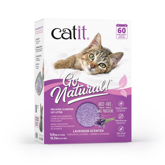 Catit Go Natural Litiere Cosses De Pois Lavande 14L