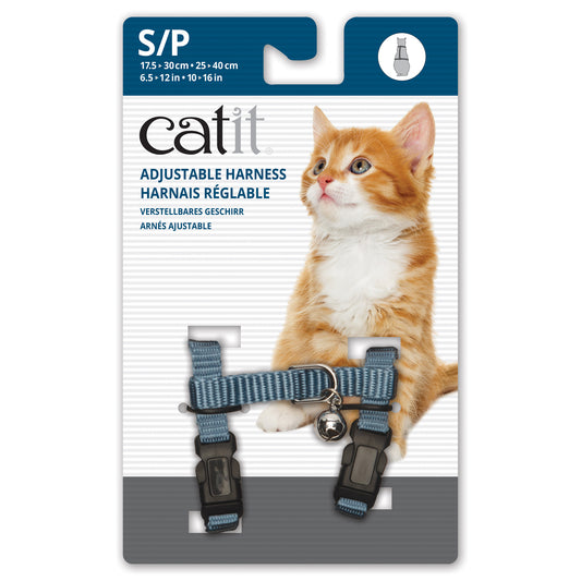Harnais réglable en nylon Catit, bleu clair, petit