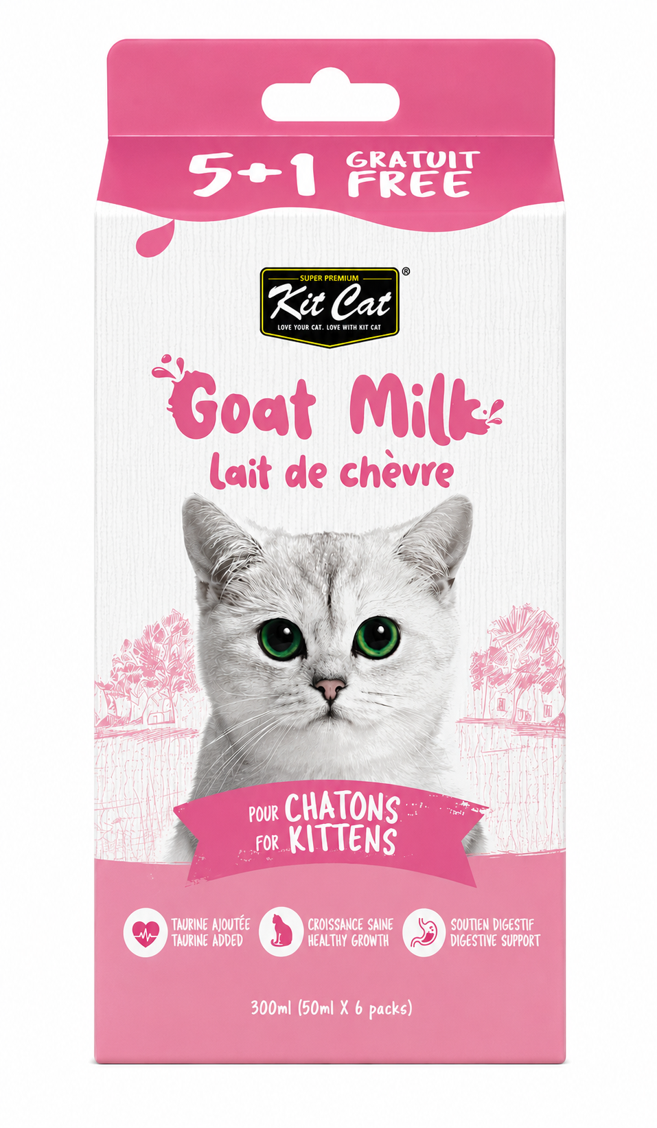 Kitcat Lait De Chèvre Pour Chaton 6x50 Ml