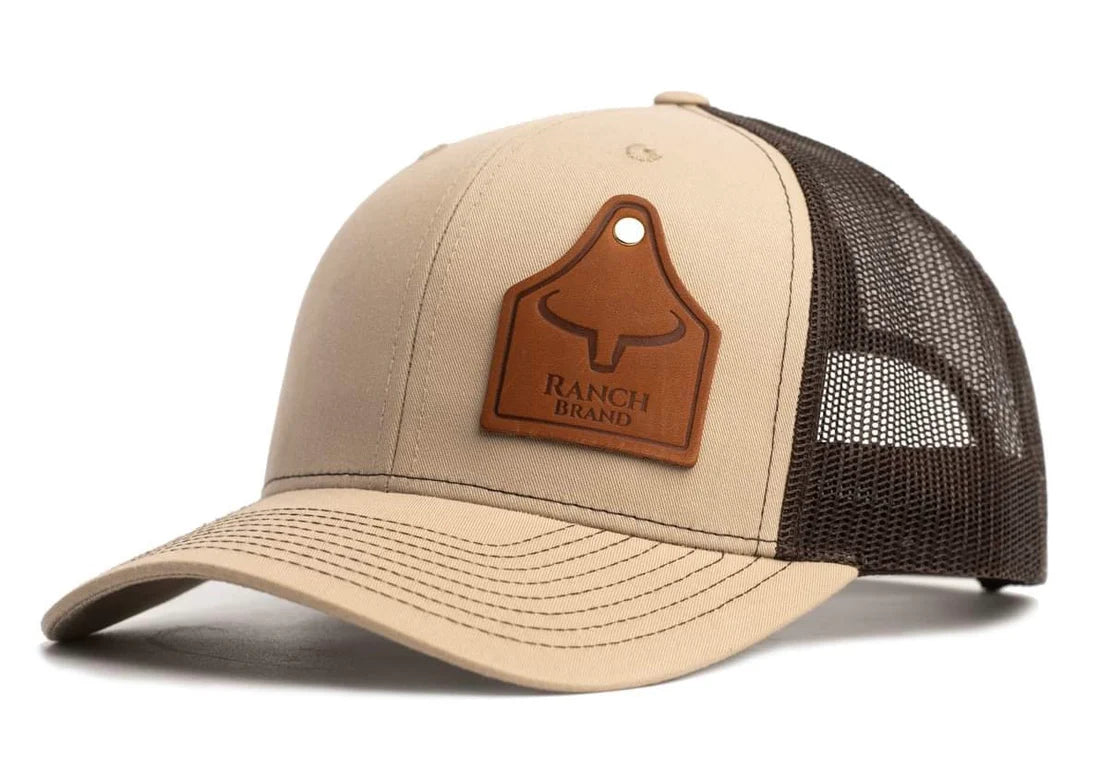 Ranch Brand Casquette Cow Tag Mesh avec Patch de Cuir