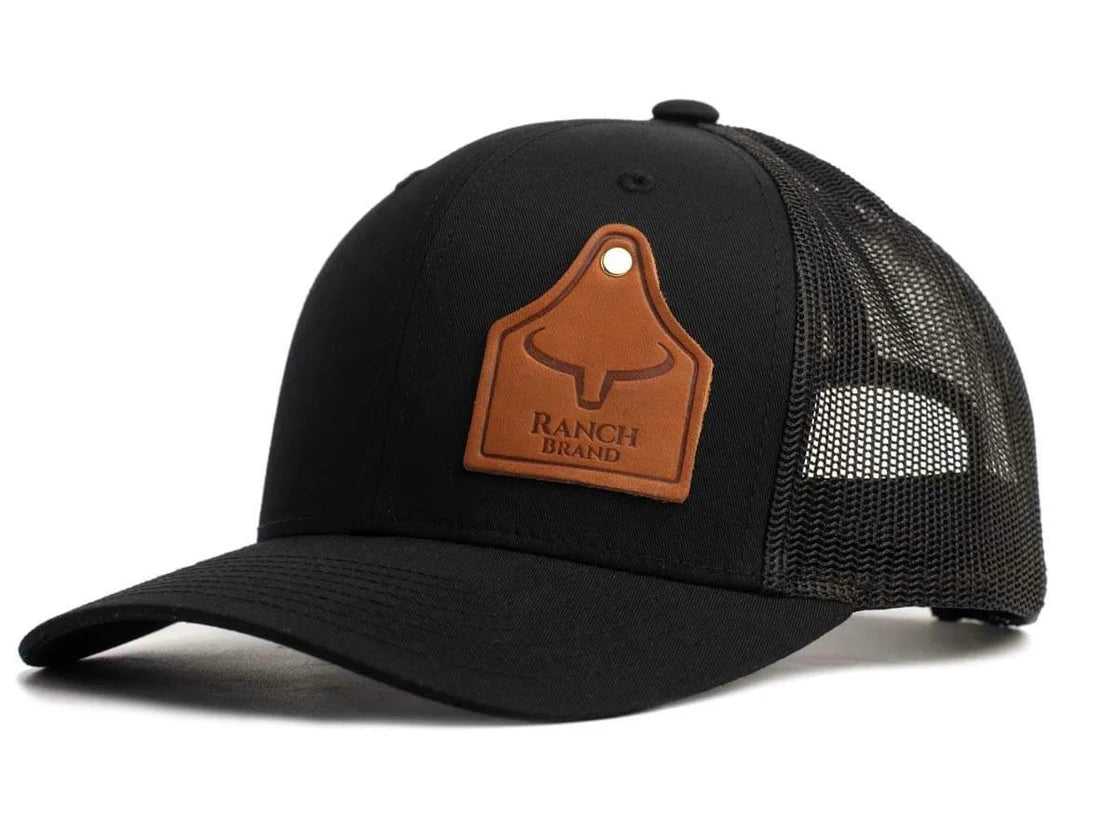 Ranch Brand Casquette Cow Tag Mesh avec Patch de Cuir