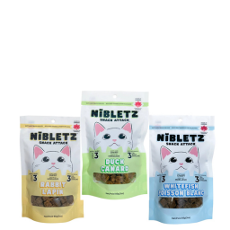 Gâteries tendres pour chat Nibletz 85G