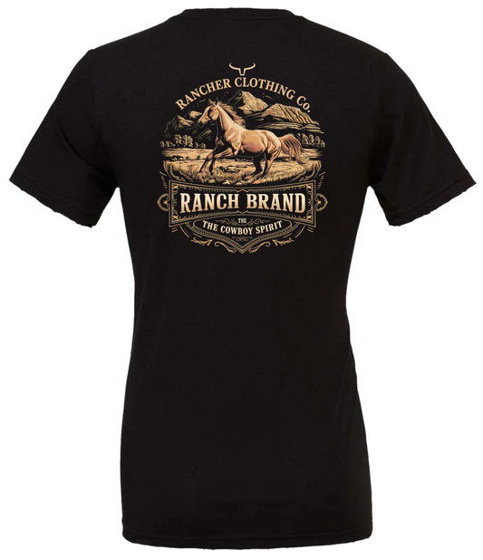 Ranch Brand | T-Shirt Homme Free Horse | Noir