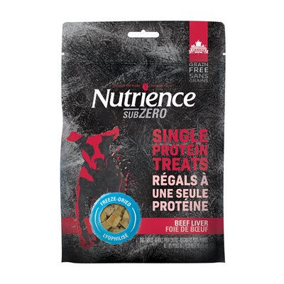 Nutrience SubZero Sans grains à une seule protéine pour chiens, Foie de bœuf, 90 g (3 oz)