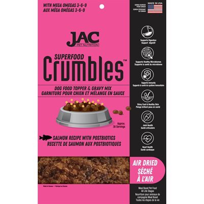 Jac Chien Crumbles De Saumon 8 Oz