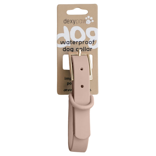 Dexypaws Collier Imperméable Pour Chien, Couleur Beige