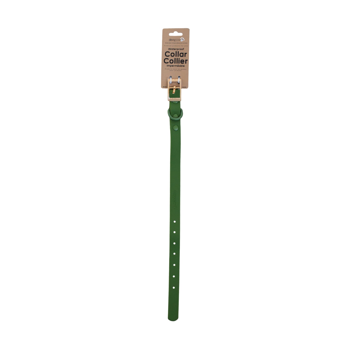 Dexypaws Collier Imperméable Pour Chien, Couleur Vert Camouflage
