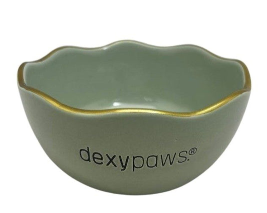 Dexypaws Bol En Céramique Pour Chien 50oz - Vert Sauge