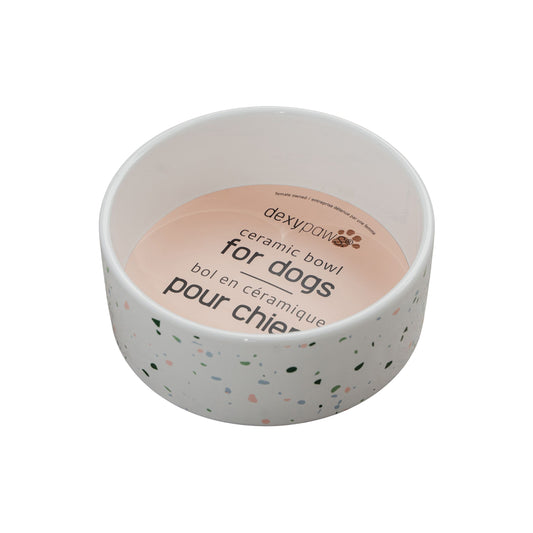 Dexypaws Bol En Céramique Pour Chien 50oz - Terrazzo