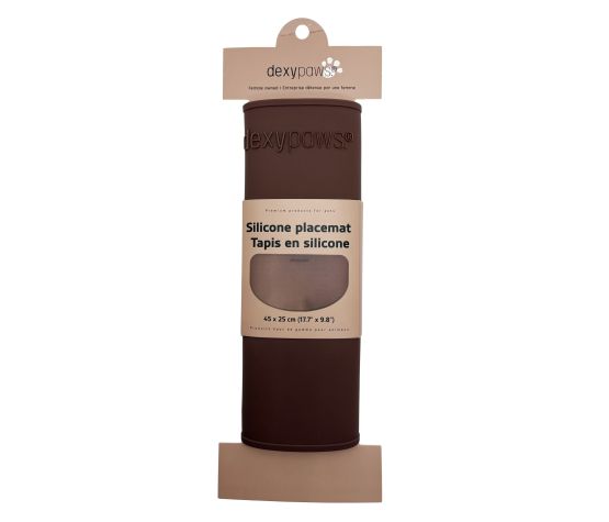 Dexypaws Tapis En Silicone Pour Bols - Espresso
