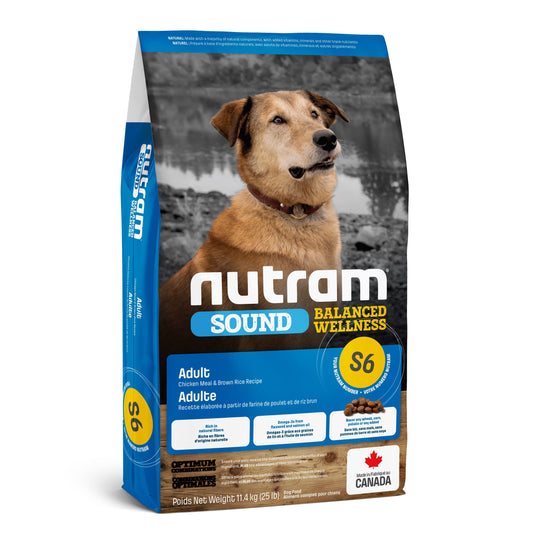 Nutram Sound (s6) Chien Poulet Et Riz Brun 25lbs