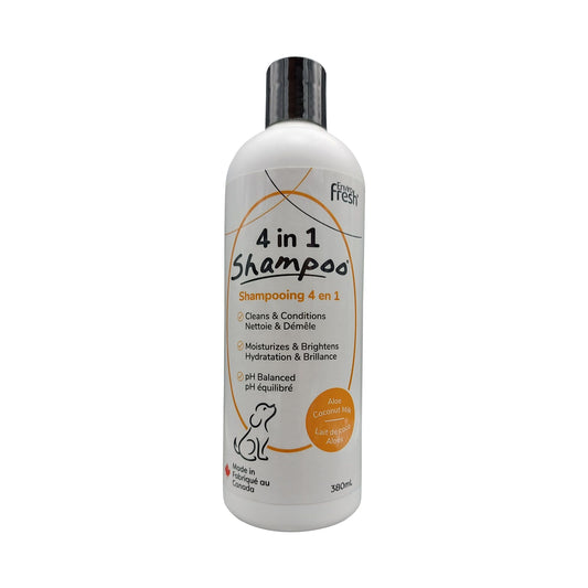 Envirofresh Shampoing Pour Chien, 4 En 1 - Lait De Coco & Aloès 380ml