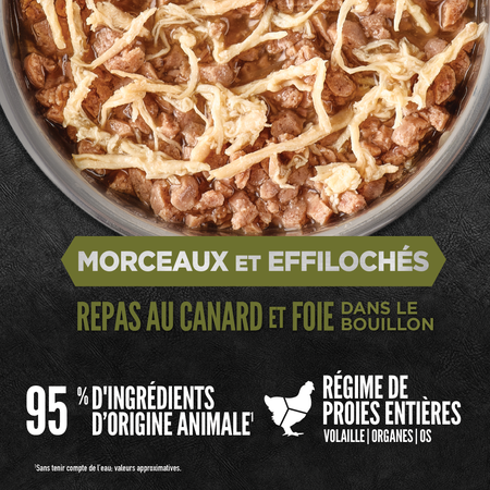 Orijen - Morceaux et effilochés - Repas au canard et foie 5.5oz
