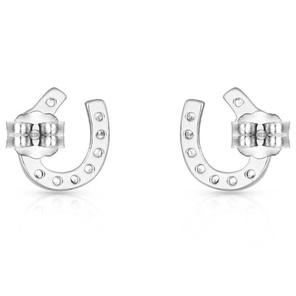 Montana Silversmiths Boucles d’oreilles en fer à cheval Lightfoot