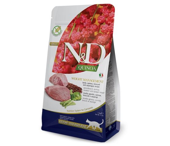 Farmina N&D Quinoa Sg Chat Controle De Poids Agneau 11Lbs