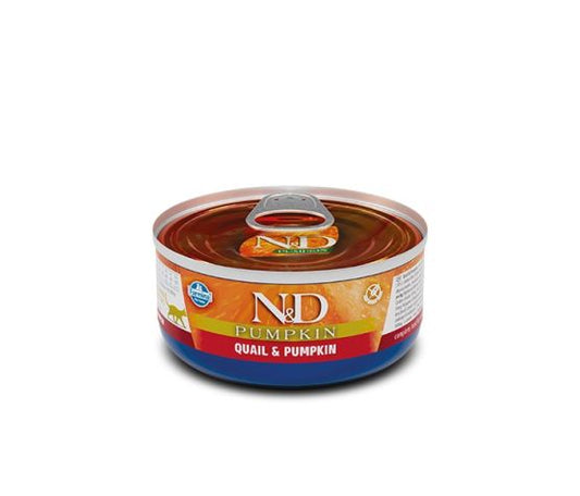 Farmina N&D Citrouille Sg Chat Conserves Caille 2.8Oz