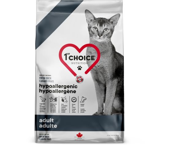 1St Choice Chat Adulte Hypoallergène Canard Sans grain 1.8Kg