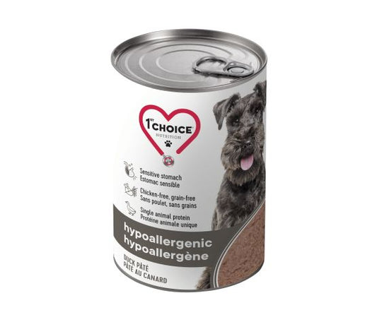 1st Choice Conserves Pour Chien, Hypoallergène - Pâté Au Canard Sans Grains