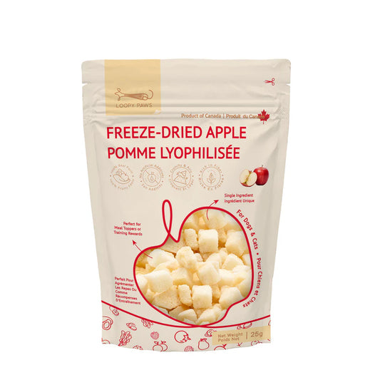 Pomme croquante fruitée lyophilisée