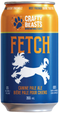 Crafty Beasts Fetch Pale Ale “bière” pour chien Canadienne 355ml