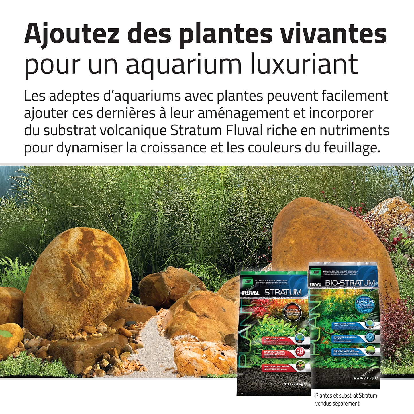 Trousse décorative Fluval de pierres et de sables, Yellowstone, Nano, 11 kg (24 lb)