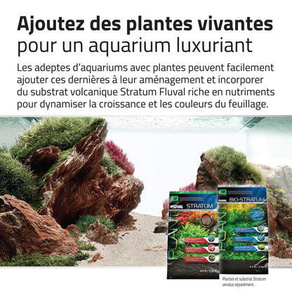 Trousse décorative Fluval de pierres et de sables, Red Rock, Nano, 11 kg (24 lb)