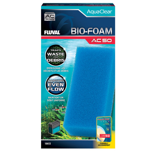 Bloc de mousse Bio-Foam pour filtre à moteur AquaClear 50 Fluval, paquet de 1