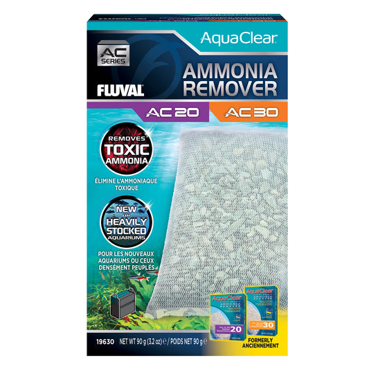 Éliminateur d’ammoniaque pour filtre à moteur AquaClear 20/30 Fluval, 90 g (3,2 oz), paquet de 1