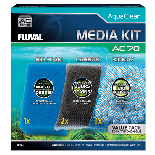 Ensemble de masses filtrantes AquaClear 70 Fluval