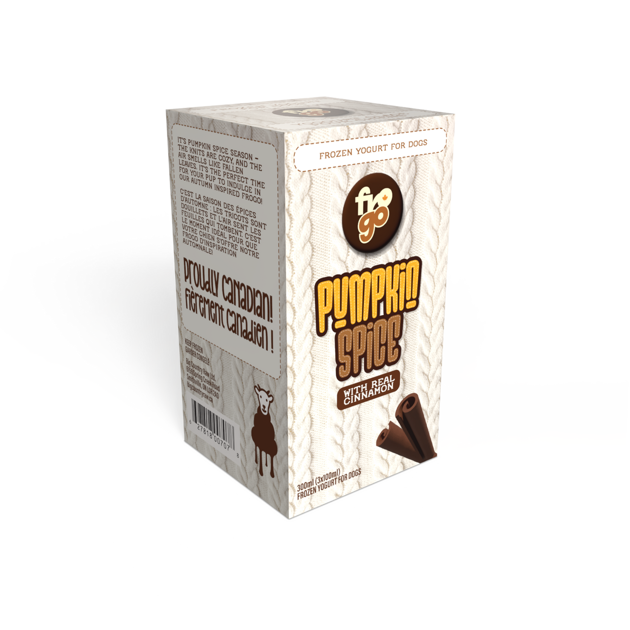 Yogourts glacés au lait de chèvre congelé à la citrouille et aux épices - 300 ml