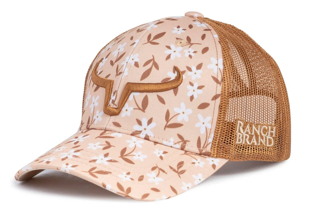 Ranch Brand Casquette Ponytail Femme, Mesh avec Logo