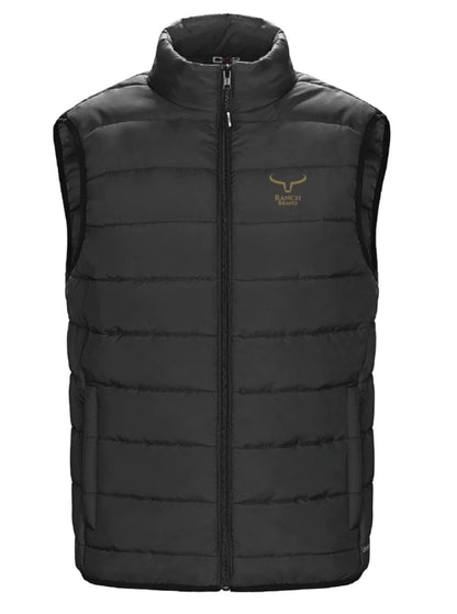 Ranch Brand Veste Sans Manche Légère pour Homme Noir & Coyote Brown