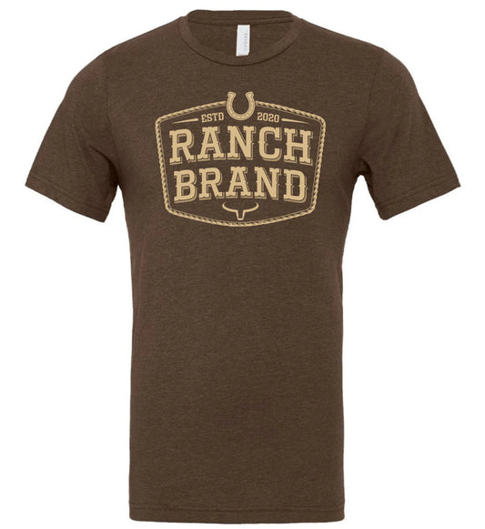 Ranch Brand T-Shirt Homme Horseshoe Brun